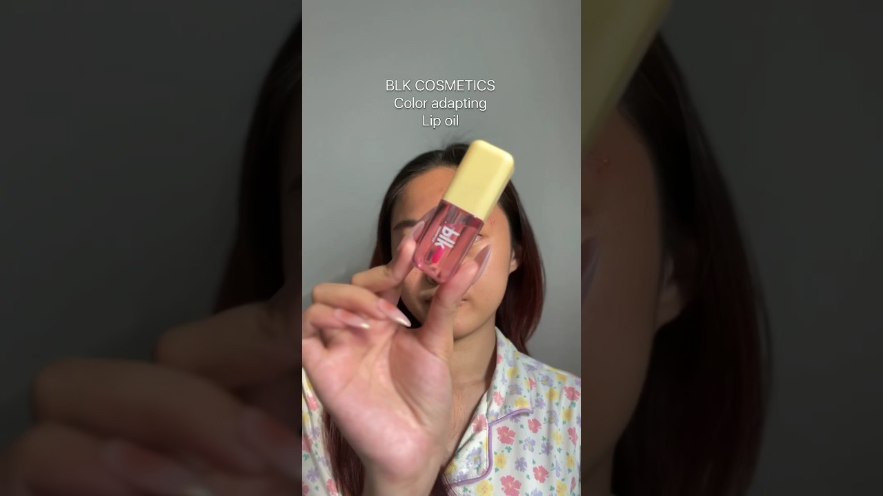 BLK Cosmetics Color adapting lip & cheek oil #makeup #swatches #lips #pink