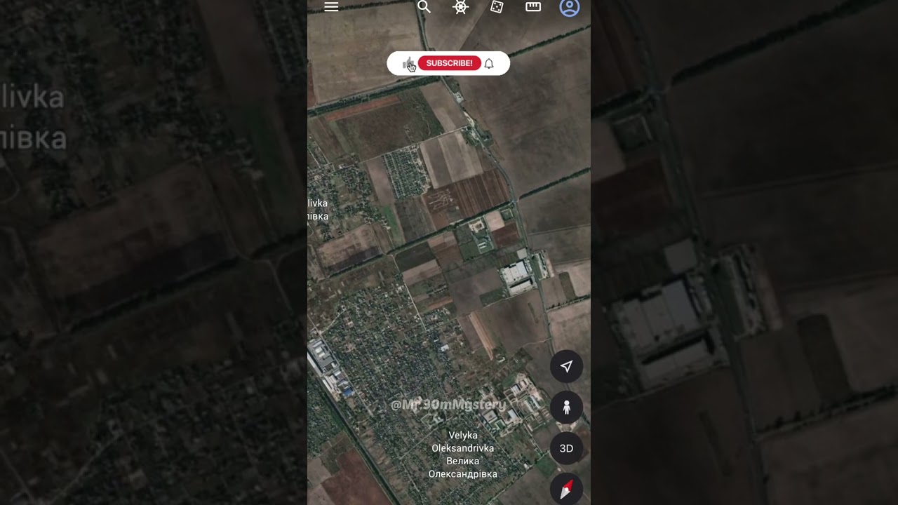 The emblem of Ukraine found on google earth🌎🤯… 