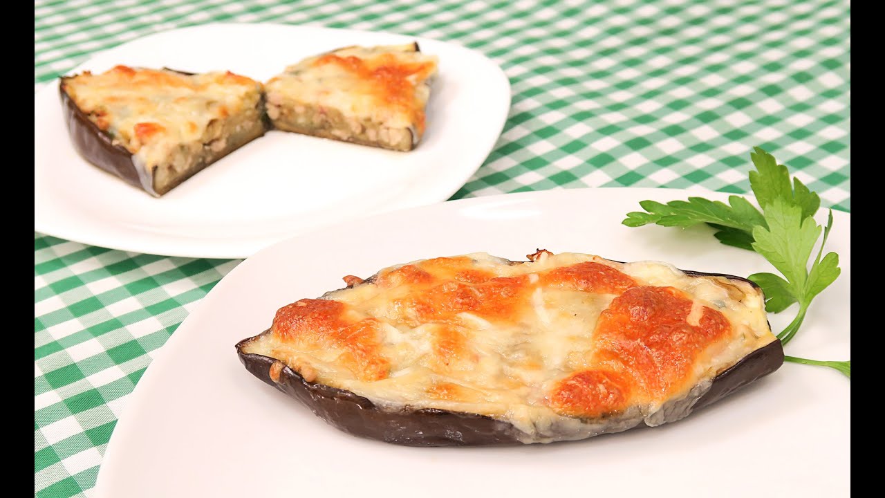 Berenjenas Rellenas de Carne Picada al Horno