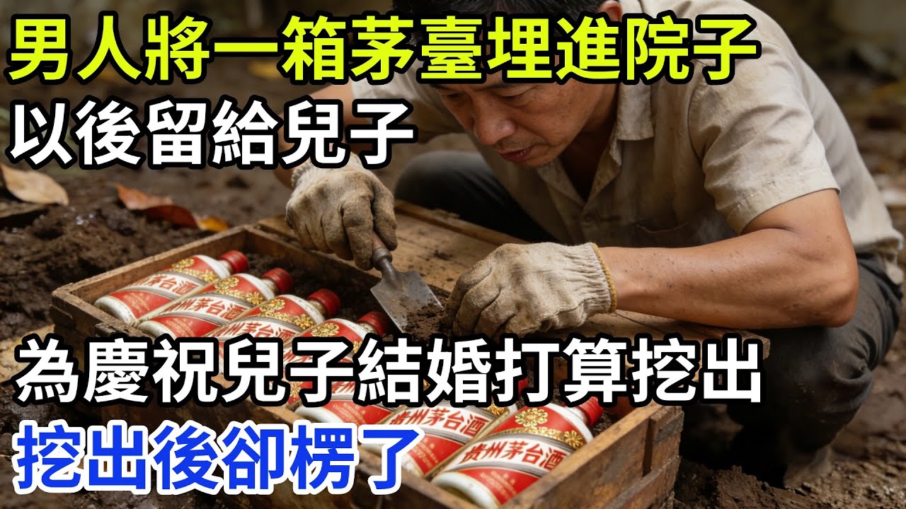 男人將一箱茅臺埋進院子，以後留給兒子，為慶祝兒子結婚打算挖出，挖出後卻楞了「歲月長歌」#奇闻故事#奇闻日常 #人间故事 #真实故事#悬疑故事
