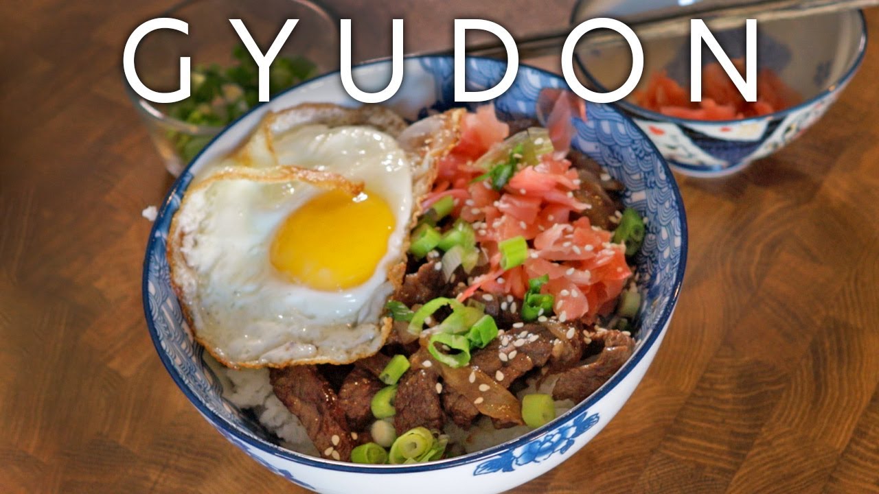 EASY Japanese Gyudon (beef bowl) - ASMR Cooking - NO TALKING