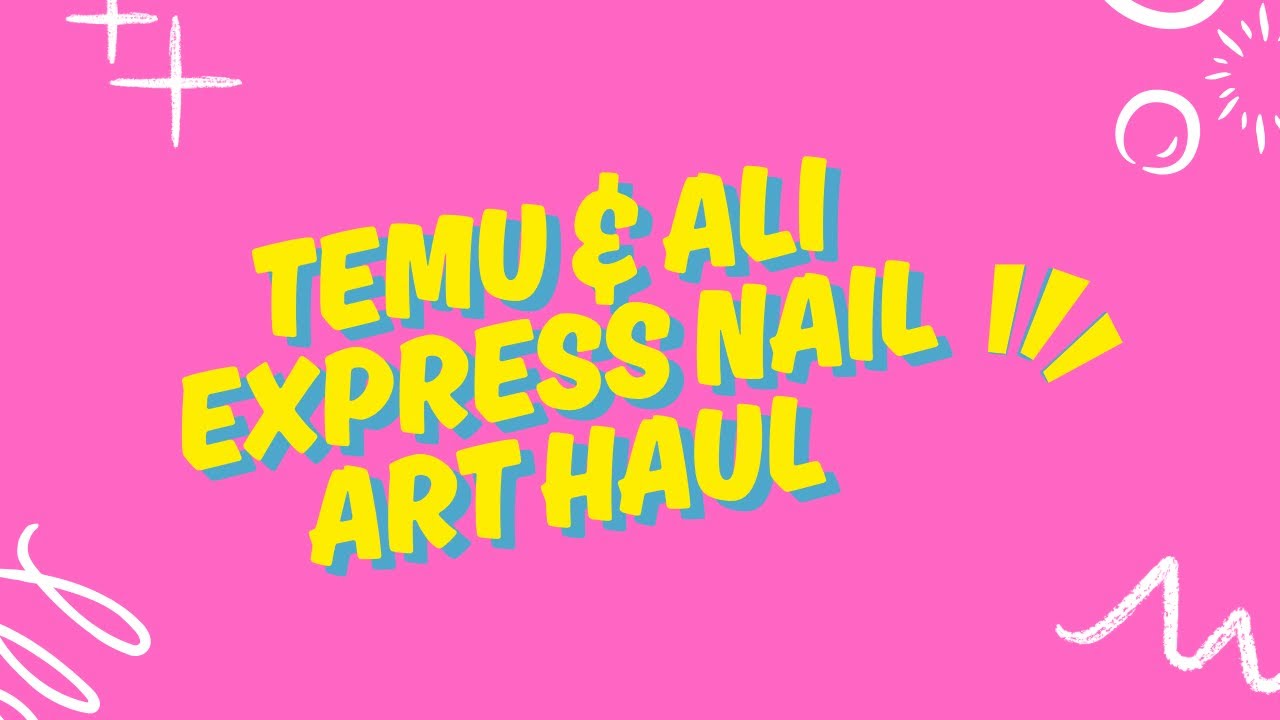 Temu & Ali express nail art haul links in description box #nails #nailaddict 