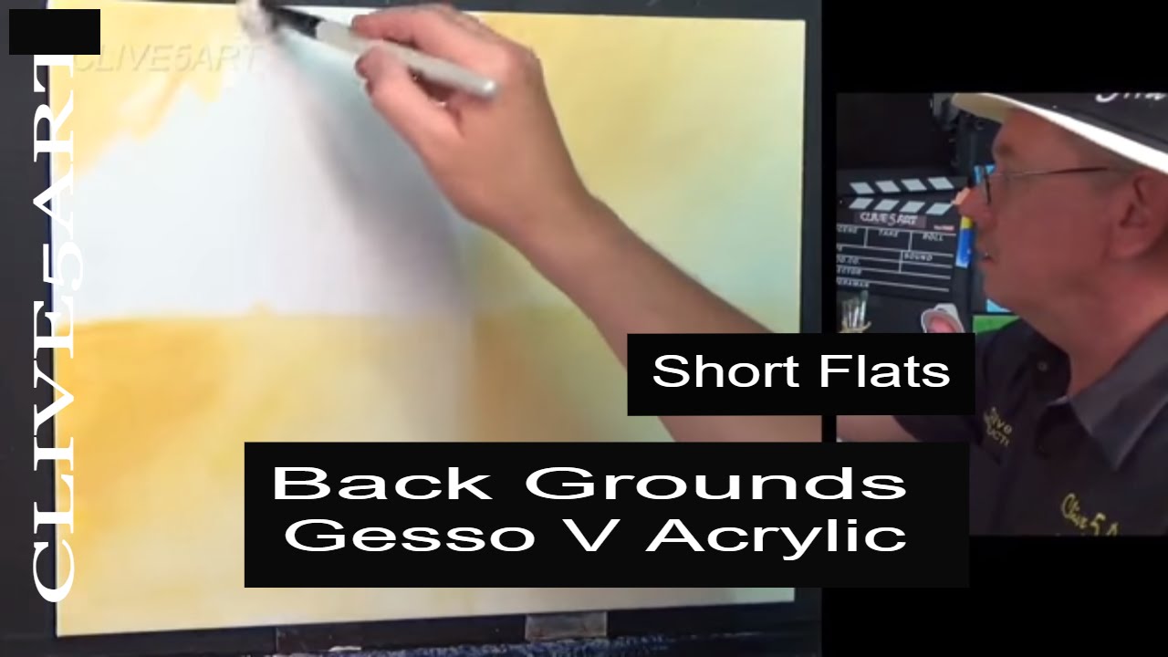 Gesso v Acrylic Back grounds | Acrylic painting, clive5art