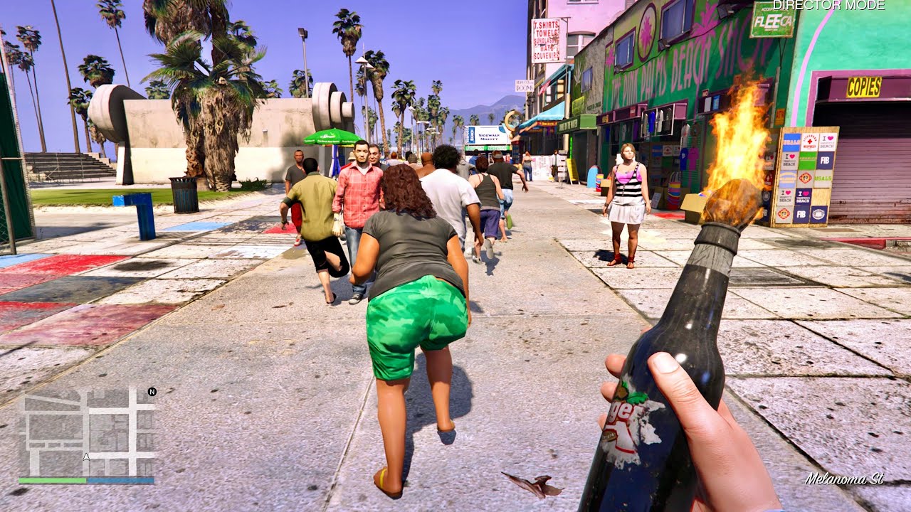 GTA 5 - Fire Bottle vs NPC's Ragdolls | Euphoria Physics Ragdolls 2026