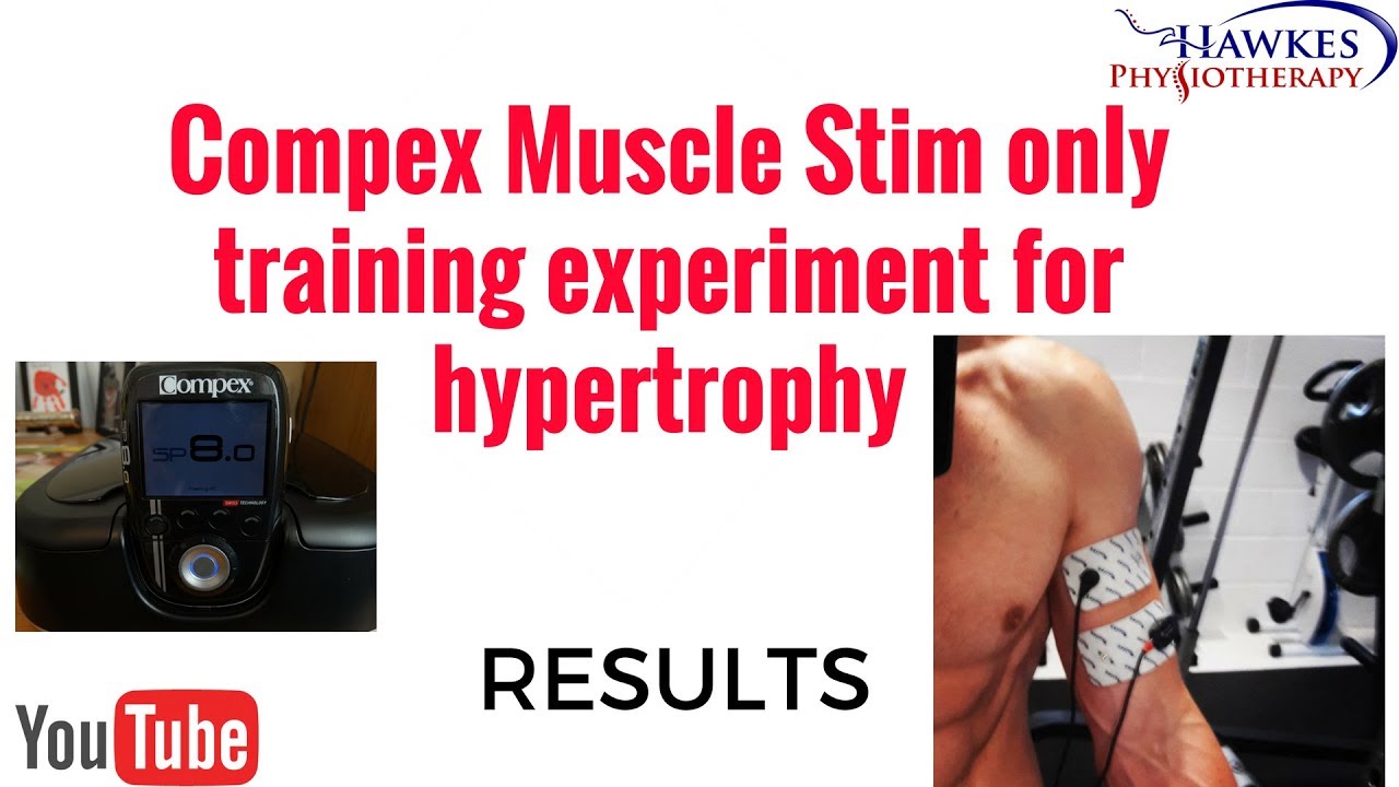 Compex Muscle Stim only training experiment for hypertrophy: RESULTS