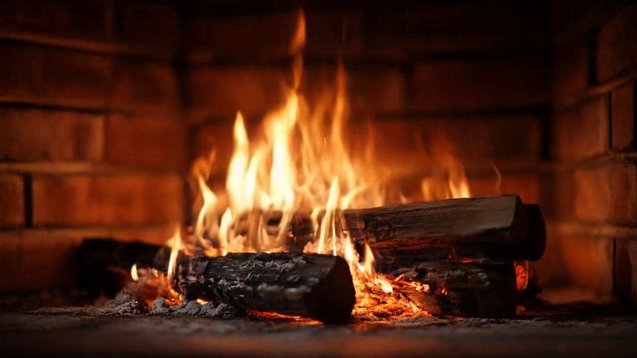 Soft Glowing Hearth and Fireplace Sounds for Late Night Comfort and Peace ASMR Relax 🔥