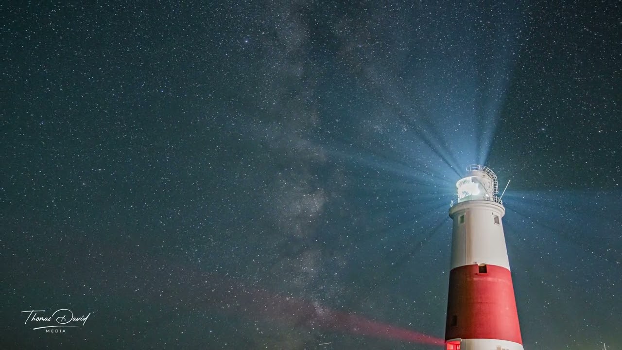 Portland Bill Lighthouse Milky Way Timelapse | 4K