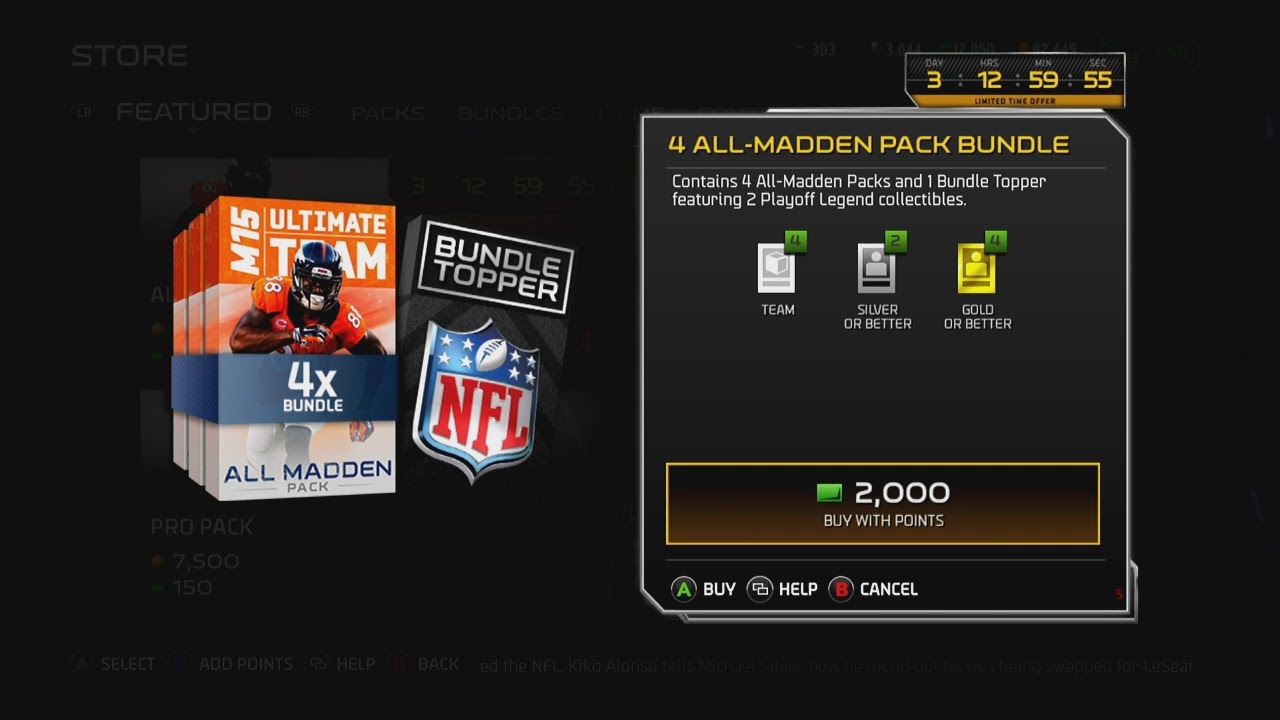 Madden 15 Ultimate Team | All Madden Bundle - More Fire packs!