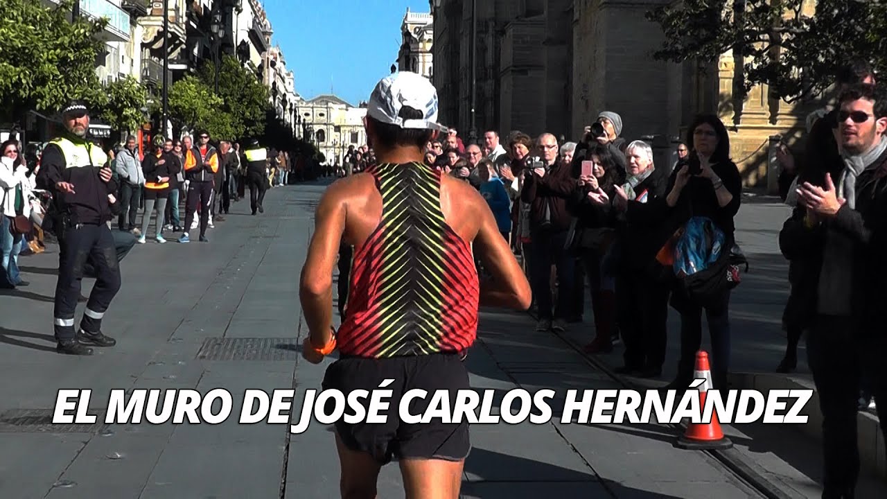 Los últimos kilómetros peleando contra el muro - José Carlos Hernández en el Maratón Sevilla 2015