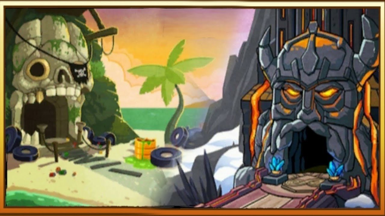 Pirate Cove - Earth Day VS Volcano Island Temple Run 2 YaHruDv