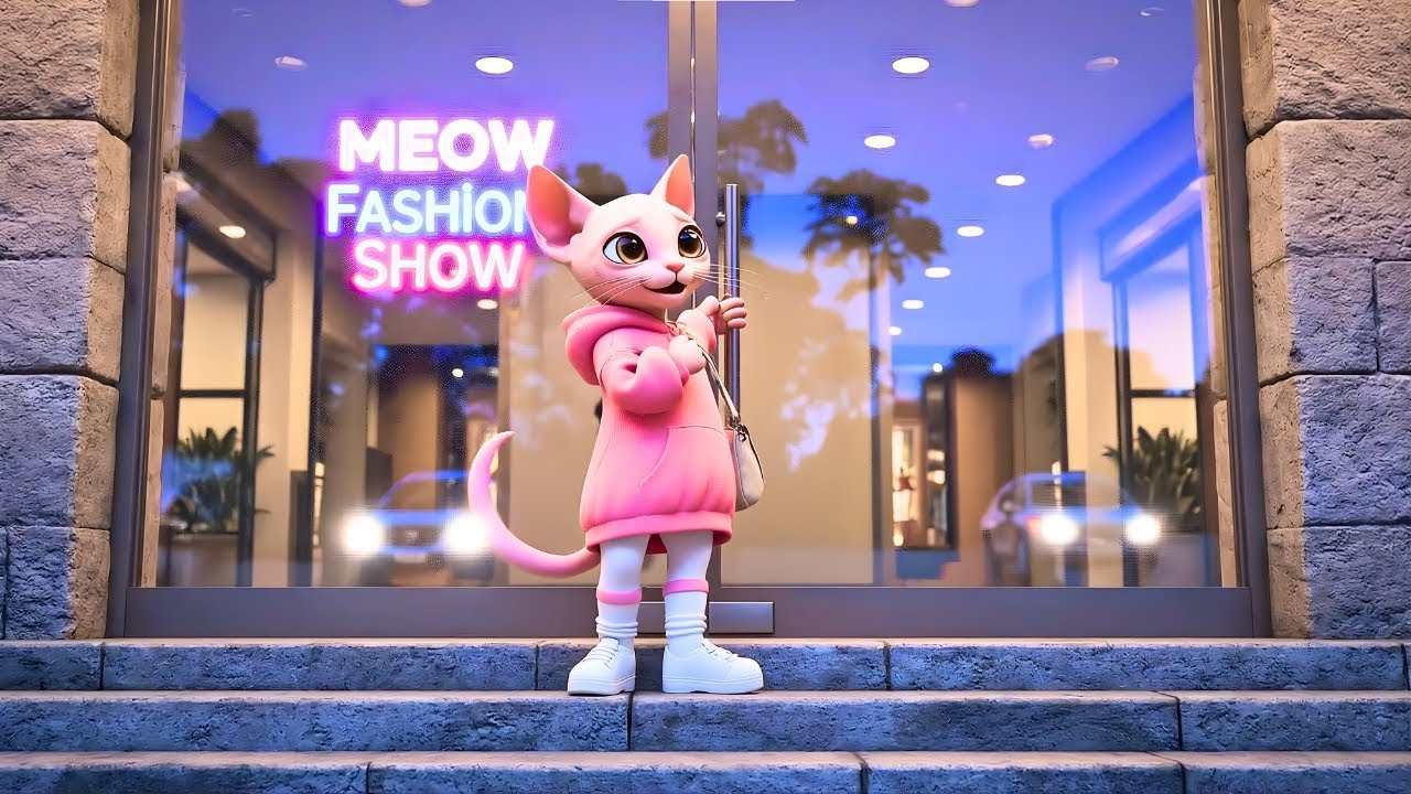 Cute Kitten Doing Makeup for the First Time | Cute Dress-Up Adventure🌈#catstory#catlovers#cutekitten