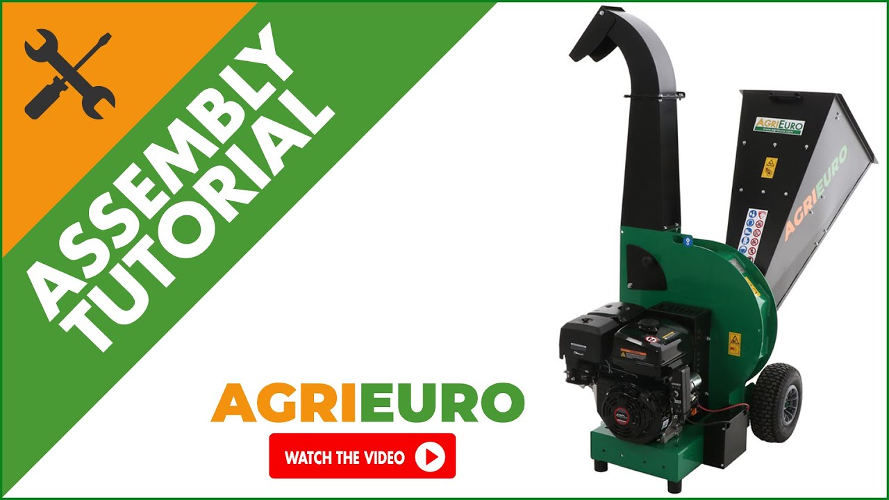AgriEuro TOP LINE Petrol Garden Shredder - Loncin G420F Engine - Assembly tutorial