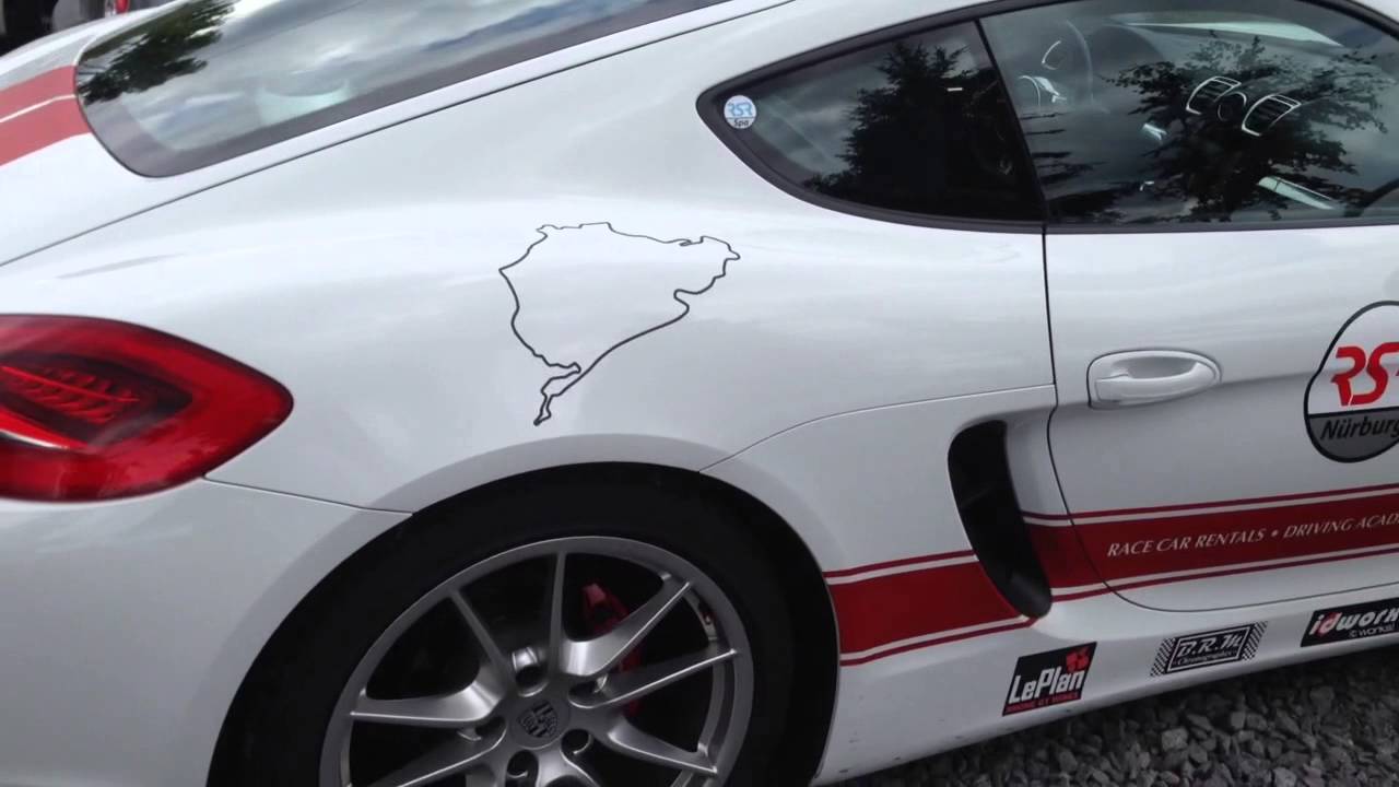 RSR Nurburgring Cayman S available for rent with instructor