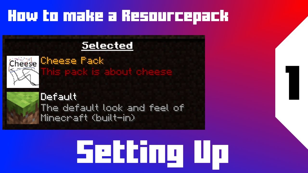 How To Make a Resourcepack | Resourcepack Series