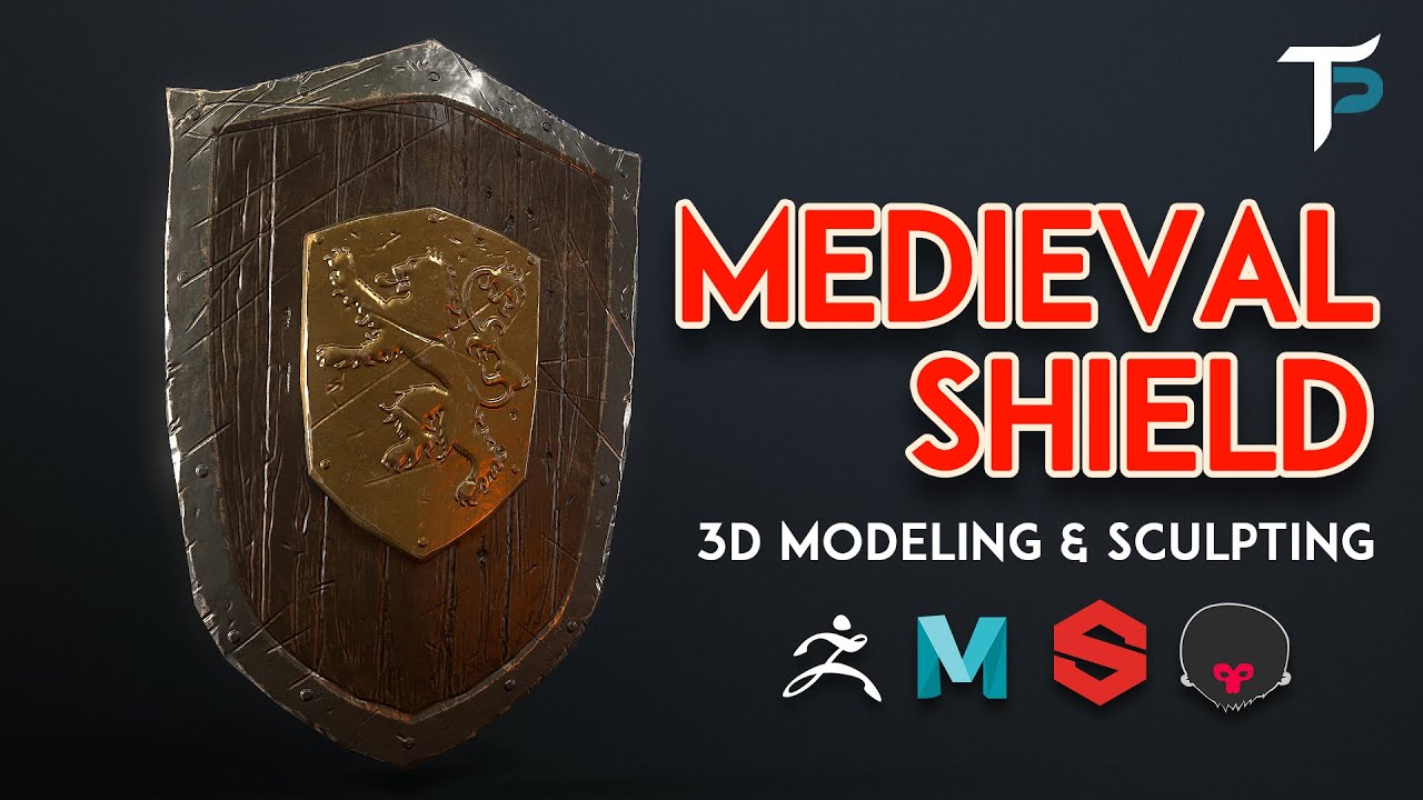 Medieval Shield - 3D Modeling/Sculpting - Zbrush, Autodesk Maya, Substance Painter, Marmoset Toolbag