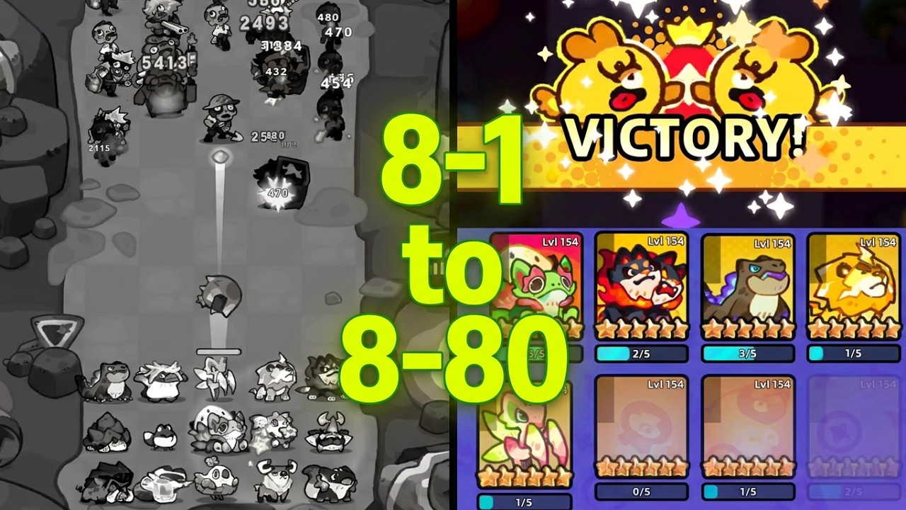 How To Beat Levels 8-1 to 8-80 | Clash of Critters Guide
