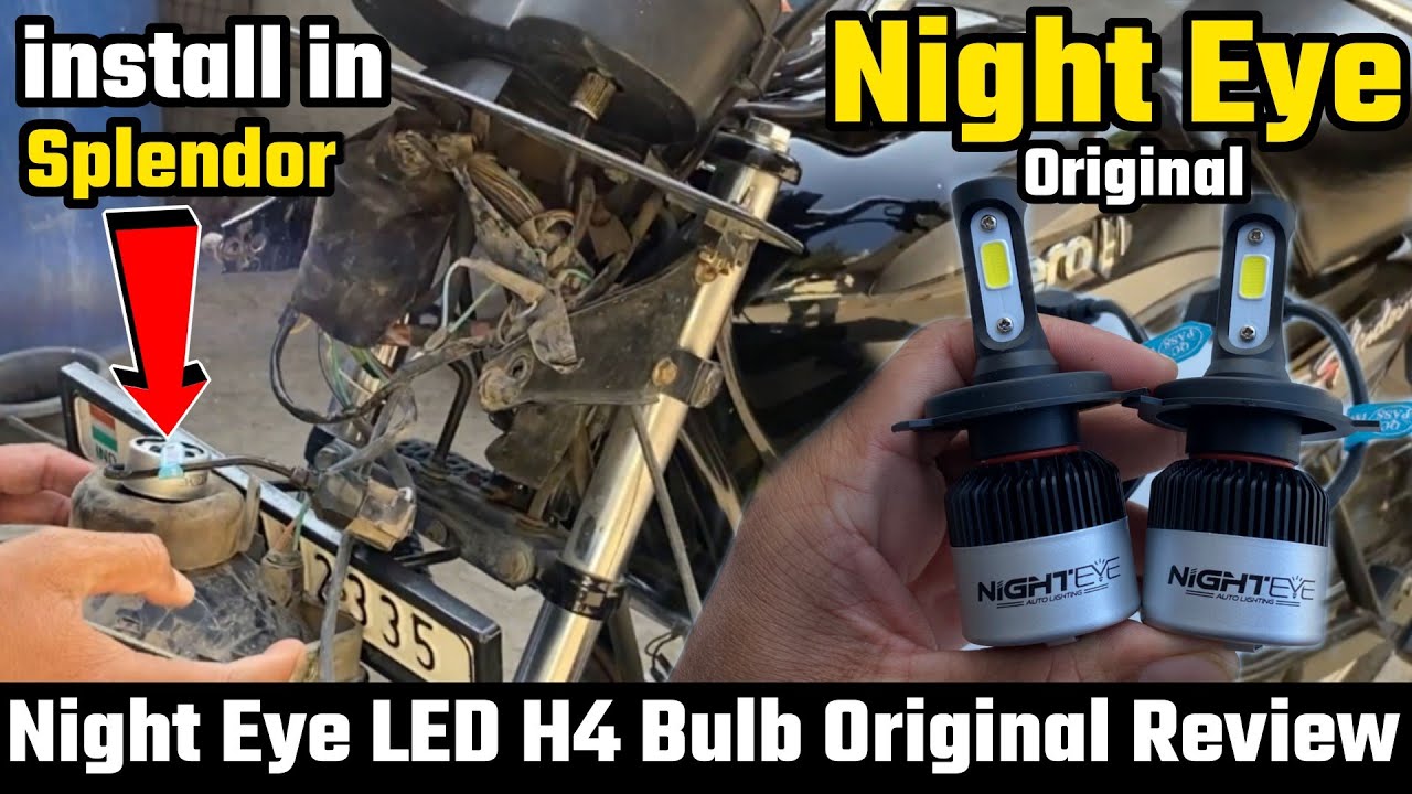Night Eye | How to install night eye in splendor | Original Night Eye Review | Splendor modification