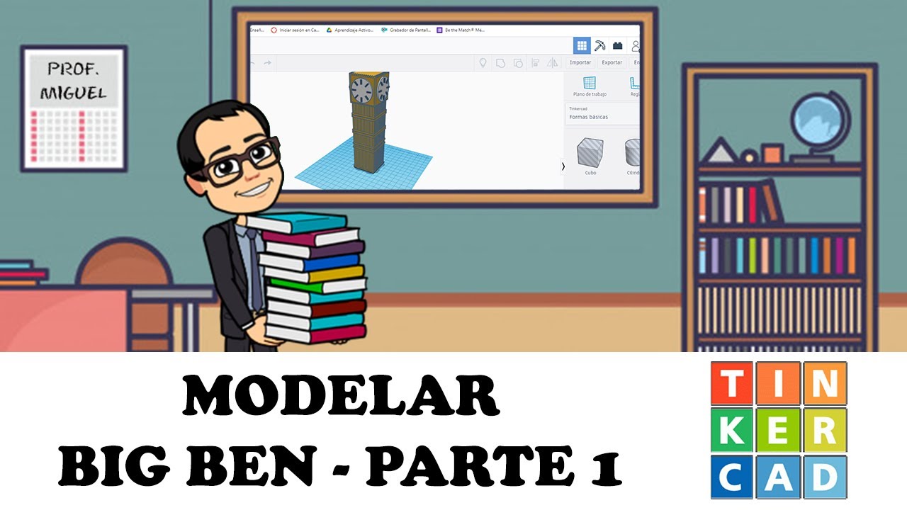 Modelar BIG BEN en Tinkercad - Parte 1