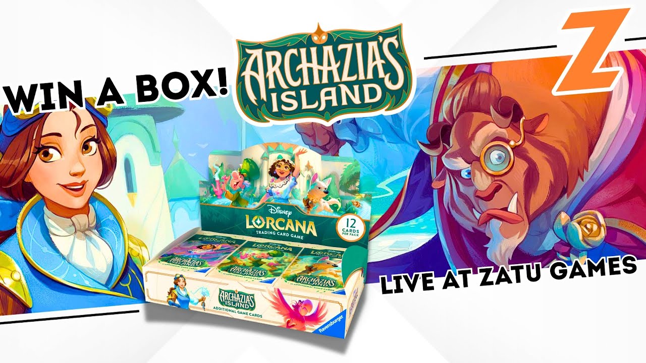 Lorcana Archazia's Island Win-a-Box LIVE @ Zatu Games