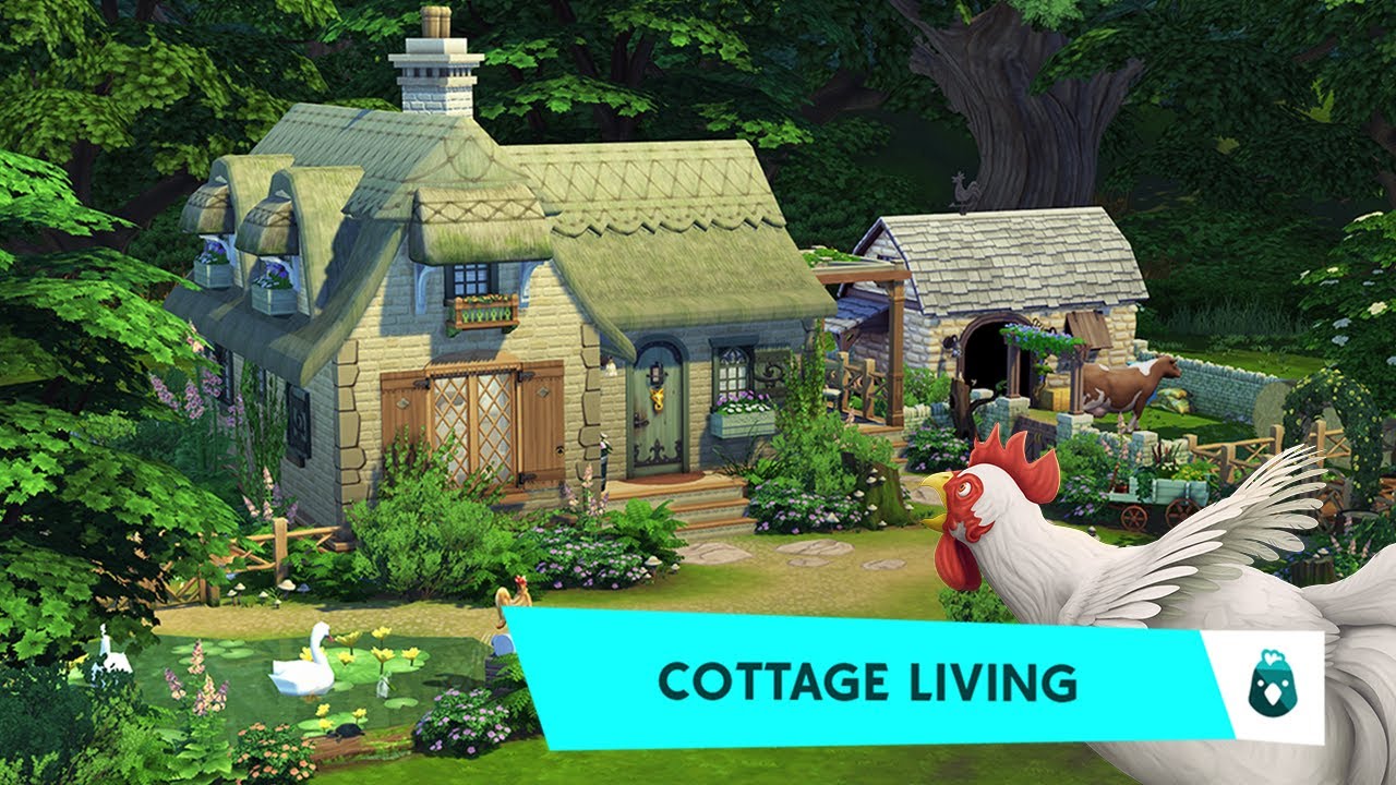 Country Cottage 🐮🍄 || The Sims 4 Cottage Living: Speed Build