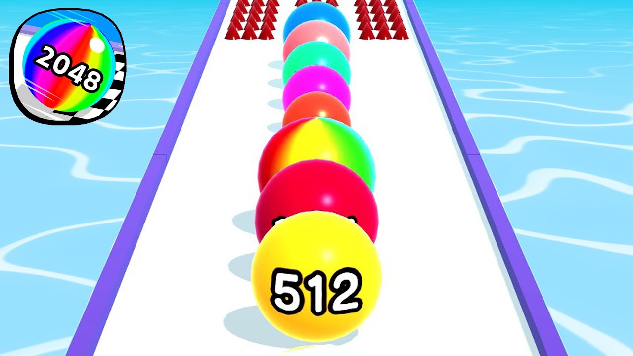 Ball Run 2048 - All Levels Gameplay Android, iOS ( Levels 4660 )