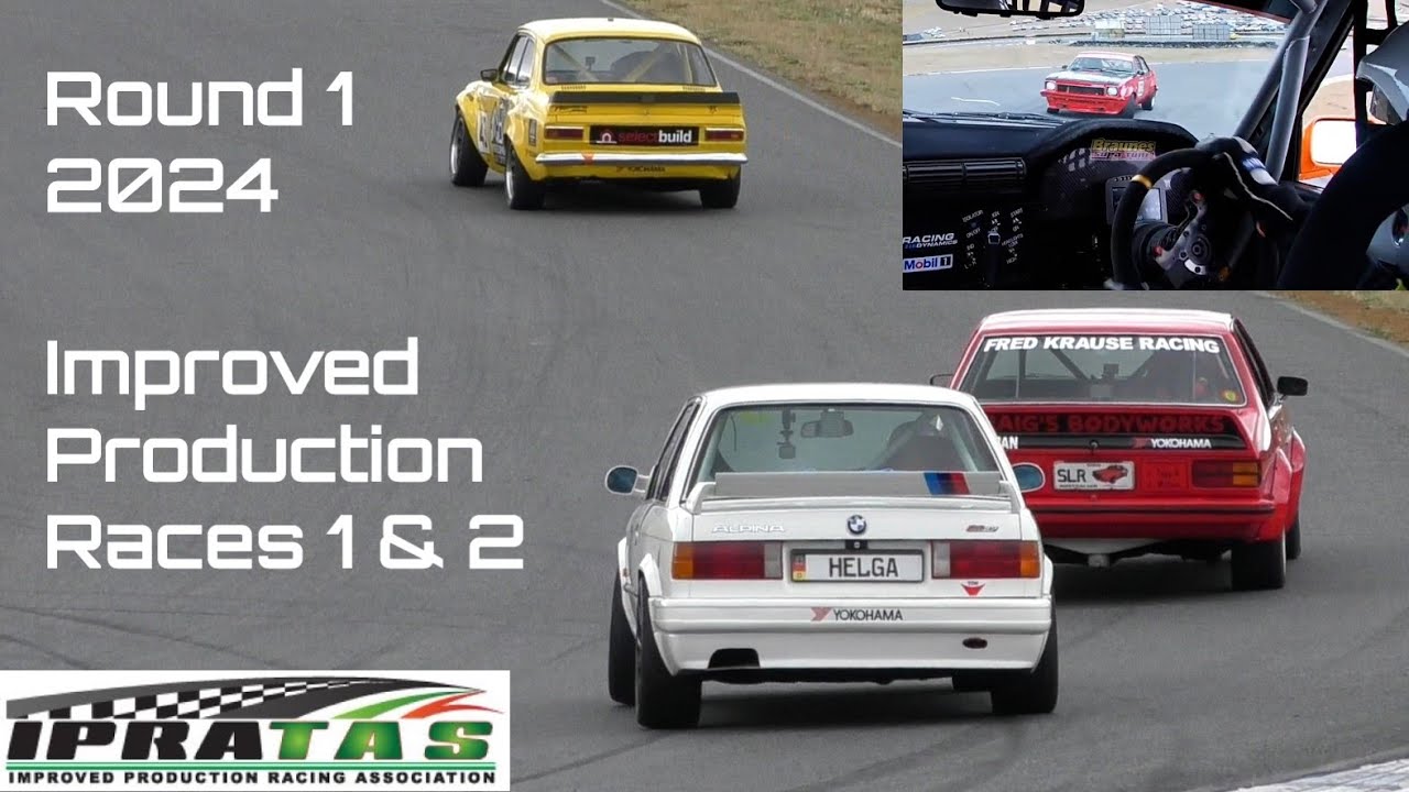 Highlights Improved Production Races 1 & 2 Round 1 TCRC Baskerville 2024 IPRA Tas