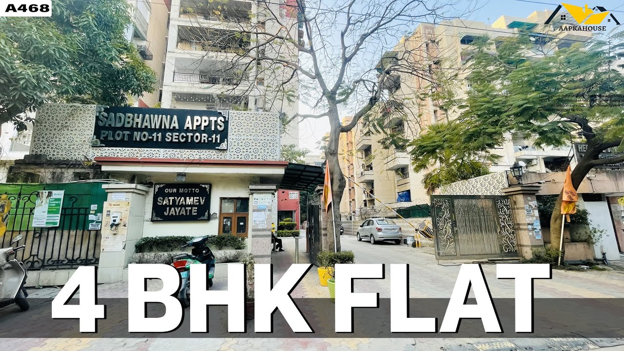 Ye 4BHK Flat Aage Chalke 5BHK Banega! Sadbhawna Apartment Sector 11 Full Walkthrough