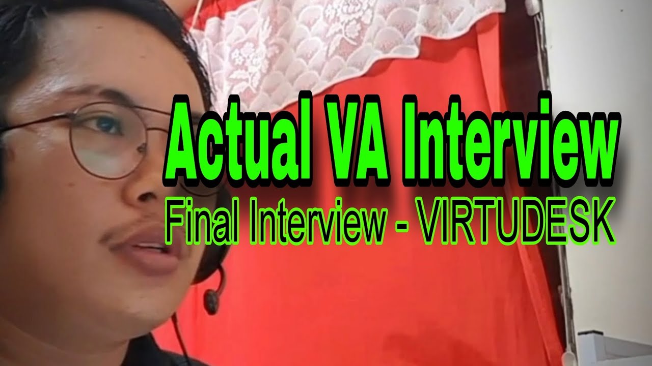 My VIRTUDESK Actual Final Interview for EXECUTIVE Assistant #wfh #jobinterview #virtualassistant