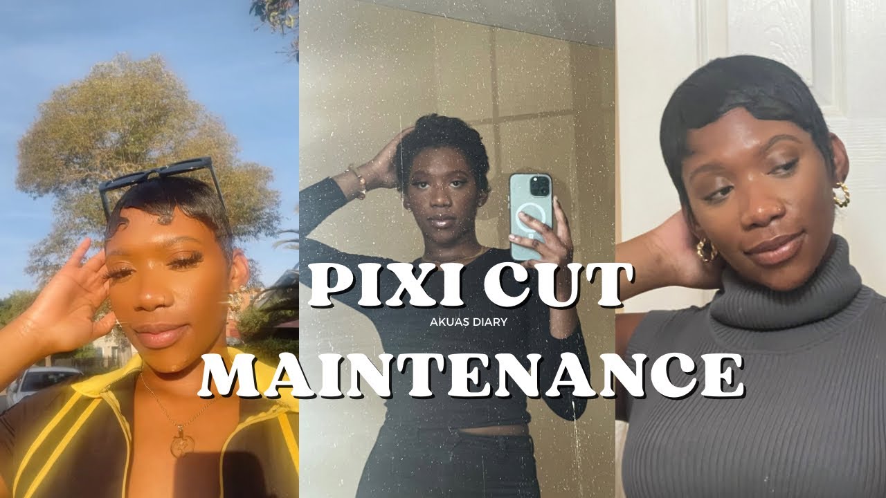 Relaxed Pixie Cut| Refresh and Touchup