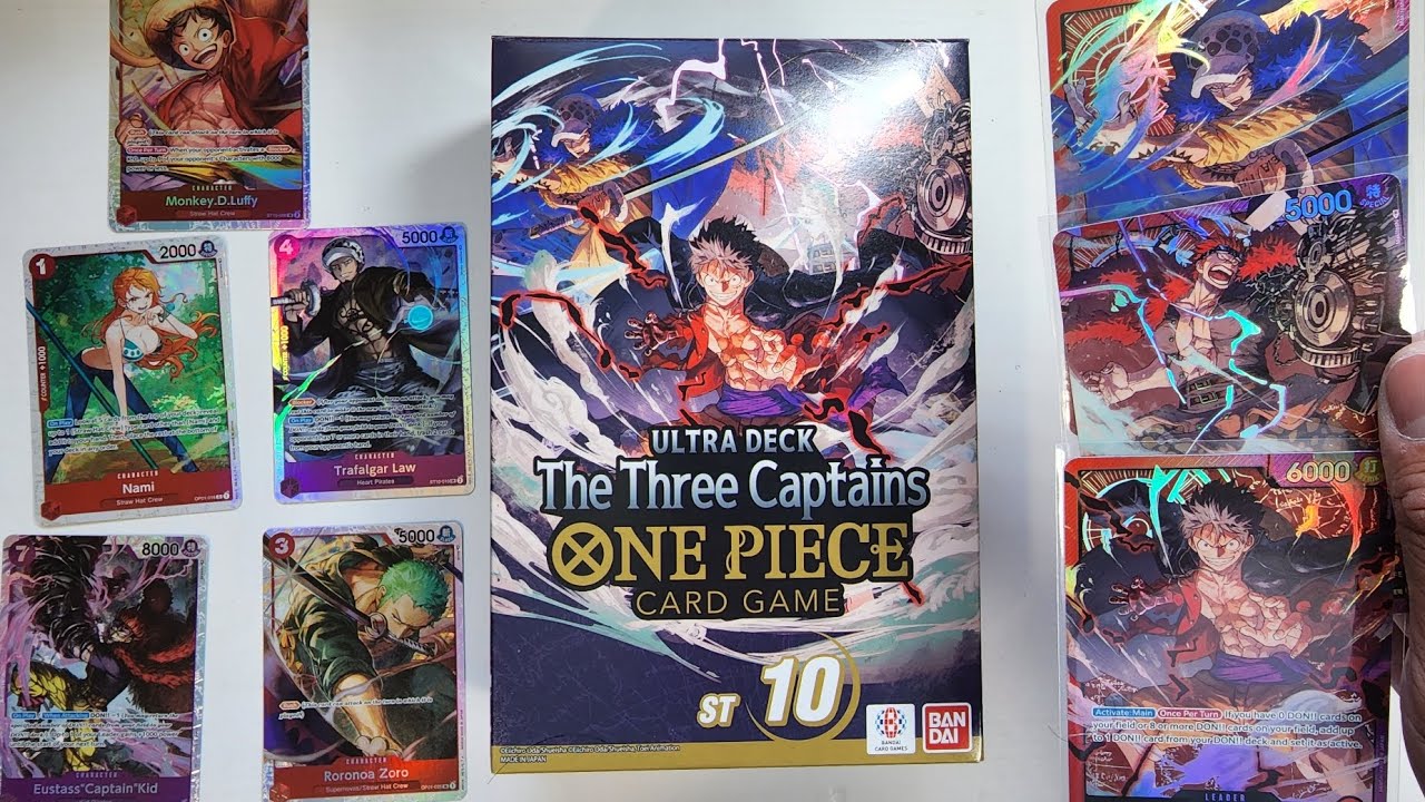The Three Captains - Ultra Deck Opening st-10 #onepiece #onepiececardgame #tcg #unboxing