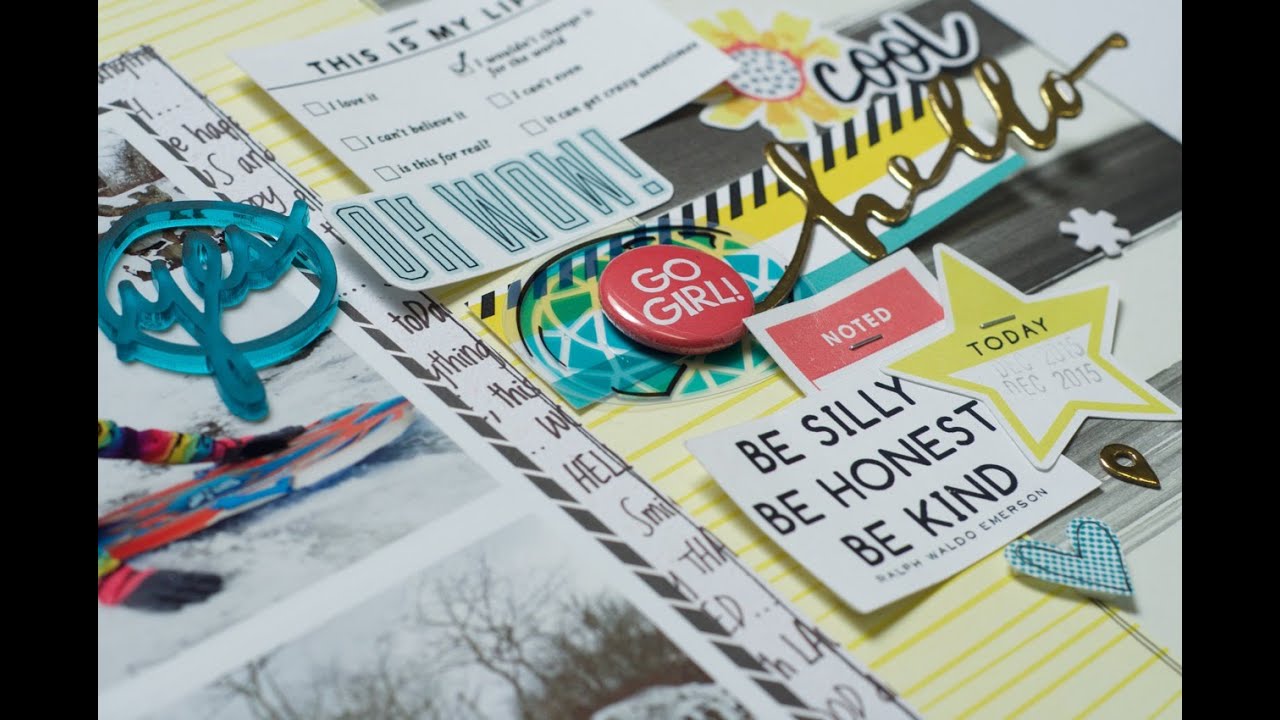 Scrapbooking Process: Double Layout Play Outside