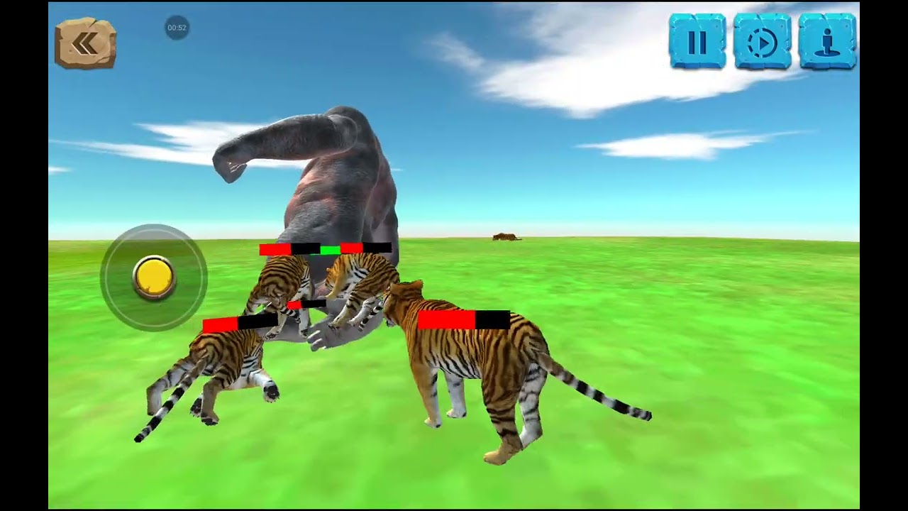10 Tigers vs 1 Gorilla