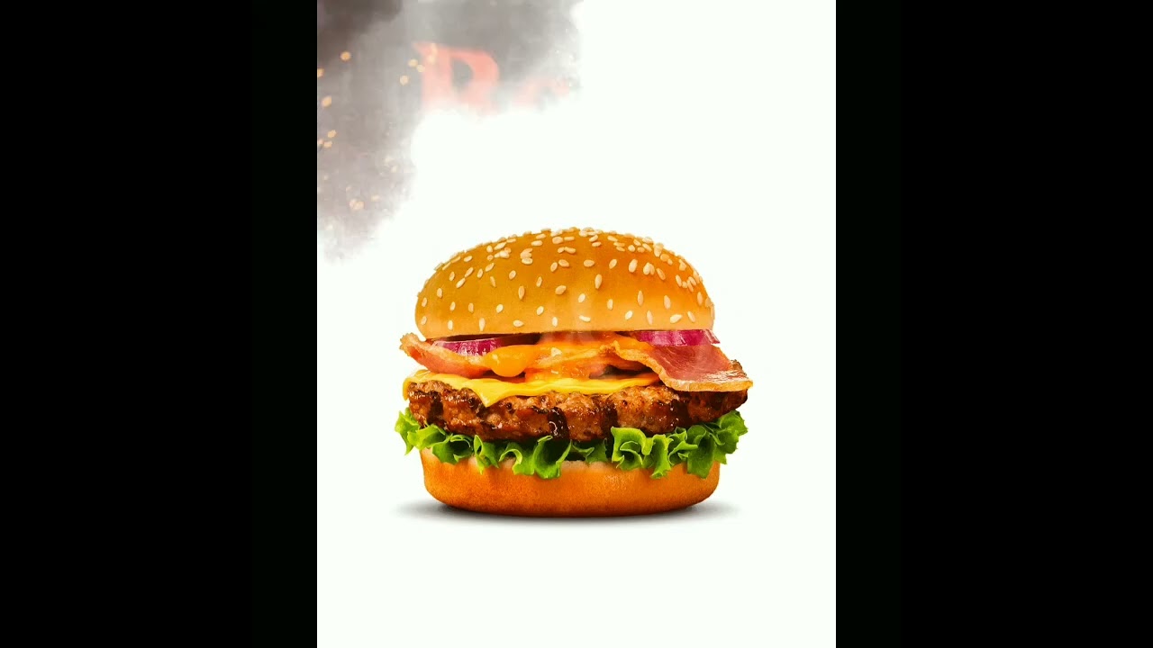 burger poster design #photoshop #tutorial #design #edit #poster #burger #food #fooddesign #fastfood