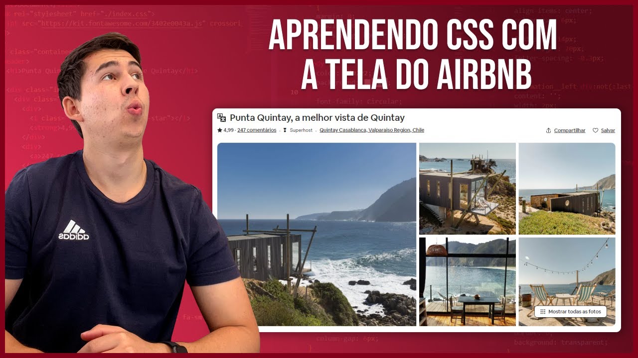 Aprendendo CSS com a tela do Airbnb