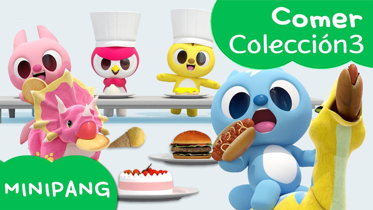 Aprende palabras con MINIPANG | Comer Colección3🥄 | MINIPANG TV 3D Play