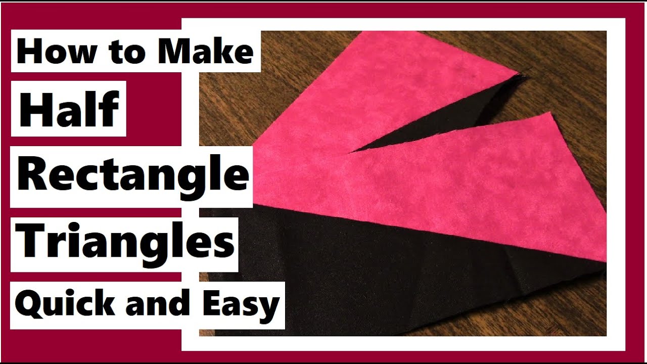Make 2 Half Rectangle Triangle Quilt Blocks at Once