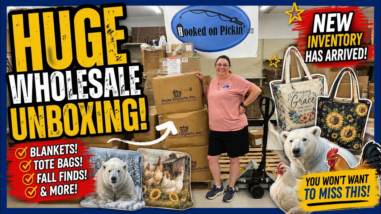 🏆 I Just Bought HUNDREDS of Cozy Blankets & Tote Bags! Wholesale Unboxing