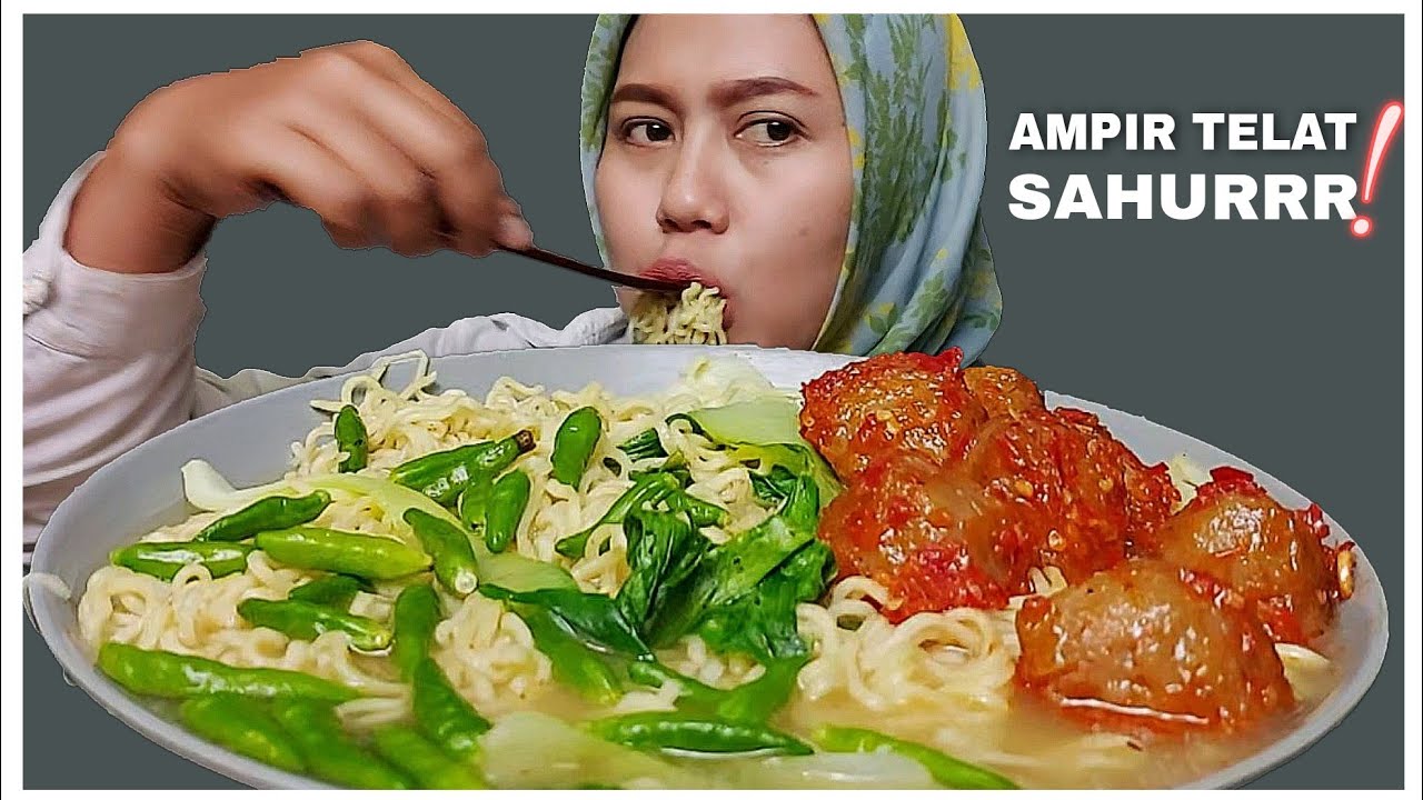 IMAN GOYANG‼️MIE KUAH REBUS RAWIT + BASO OSENG MERCON = MAGER🤪 ||MUKBANG INDONESIA || #asmr #mukbang