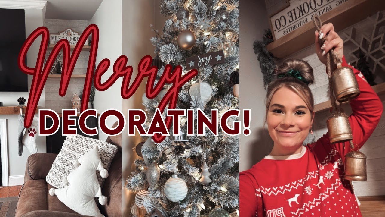 2025 🎄 CHRISTMAS CLEAN AND DECORATE WITH ME | New Christmas Tree, and budget friendly decor ideas!