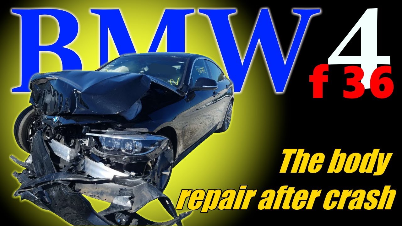 BMW 4 f36. The front end restore. Ремонт переда.