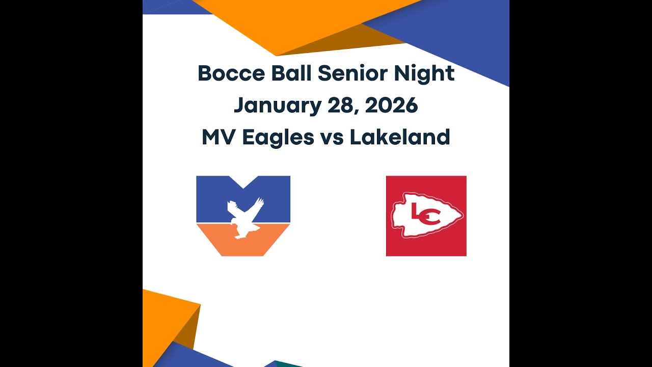 MV Bocce Senior Night vs Lakeland 2026