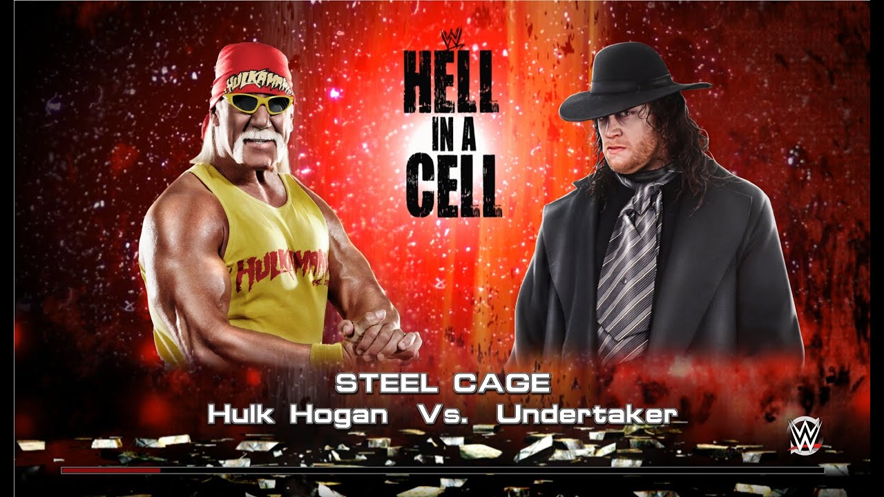 WWE 2k15 Личное первенство по правилам Steel Cage бой между Hulk Hogan - Undertaker 91