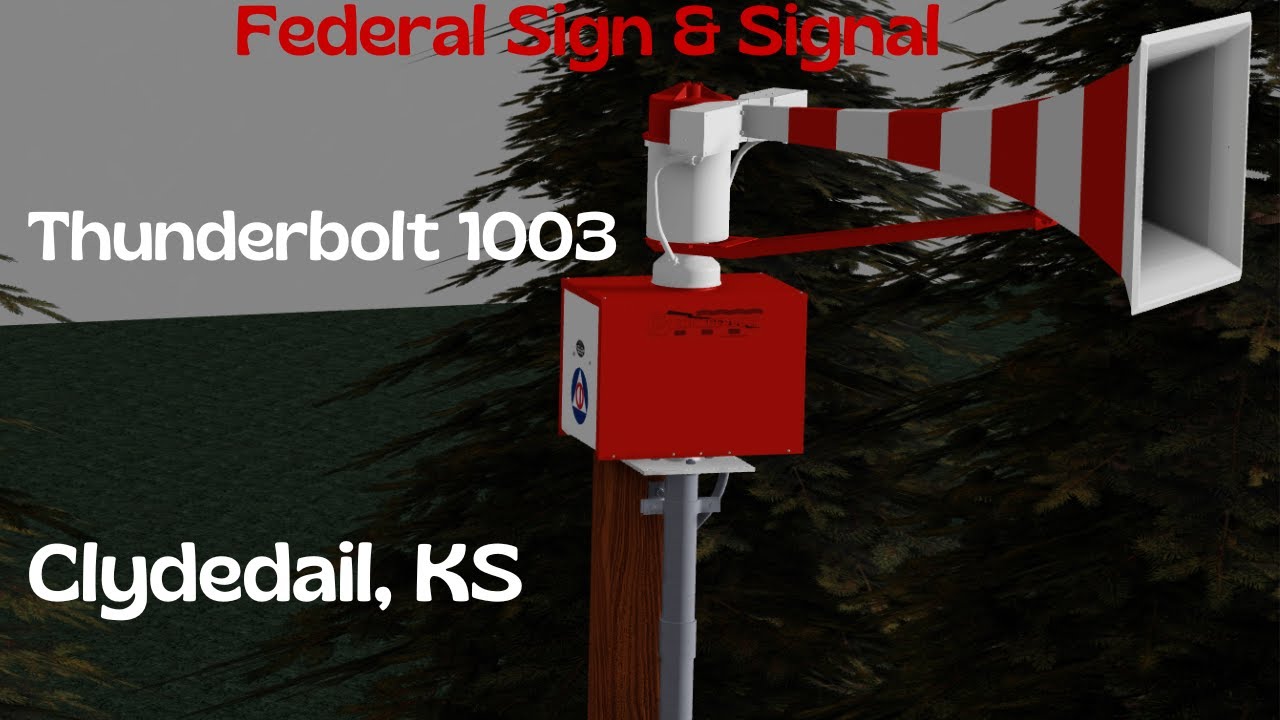 Federal Sign & Signal | Thunderbolt 1003 | Full Fire Signal | Clydedail, KS | Roblox