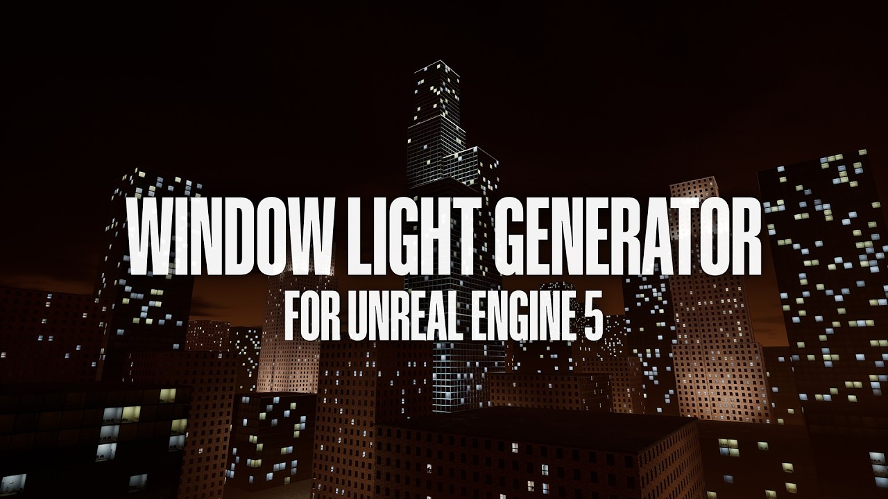 Procedural window lights in Unreal Engine 5! - Window Light Generator