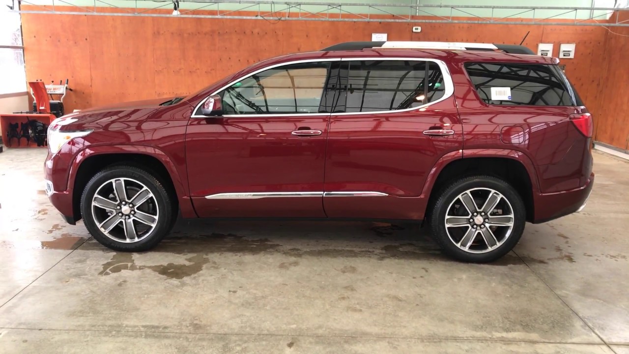2018 GMC ACADIA AWD DENALI - CRIMSON RED TIN