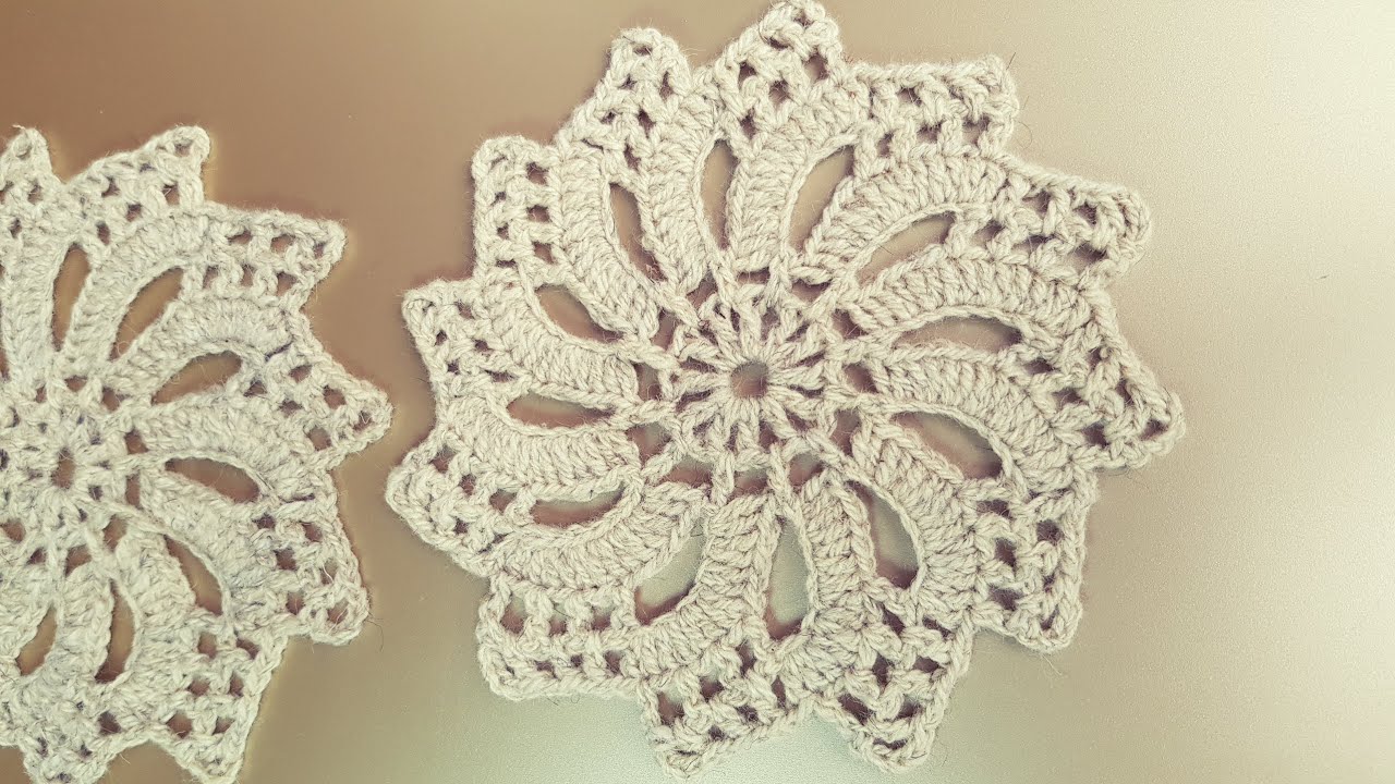 cómo tejer MANDALA flor, a crochet 