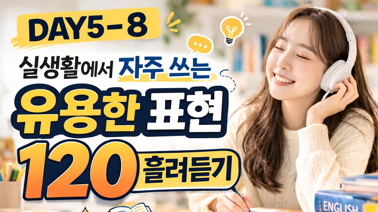 [DAY5-8] 생활영어 실생활에서 자주 쓰는 유용한 표현 120문장