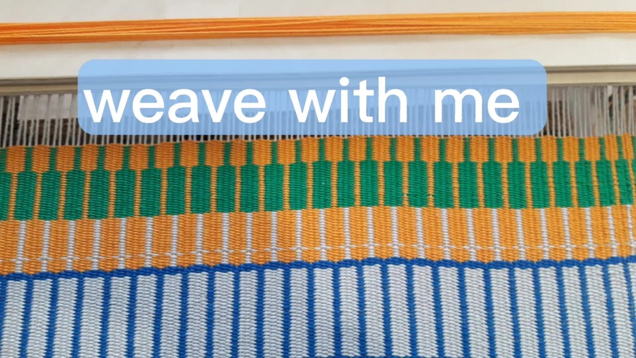 WollHand Studio | Weaving on a DIY rigid heddle loom, weaving Krokbragd|asmr |music | ep. 7