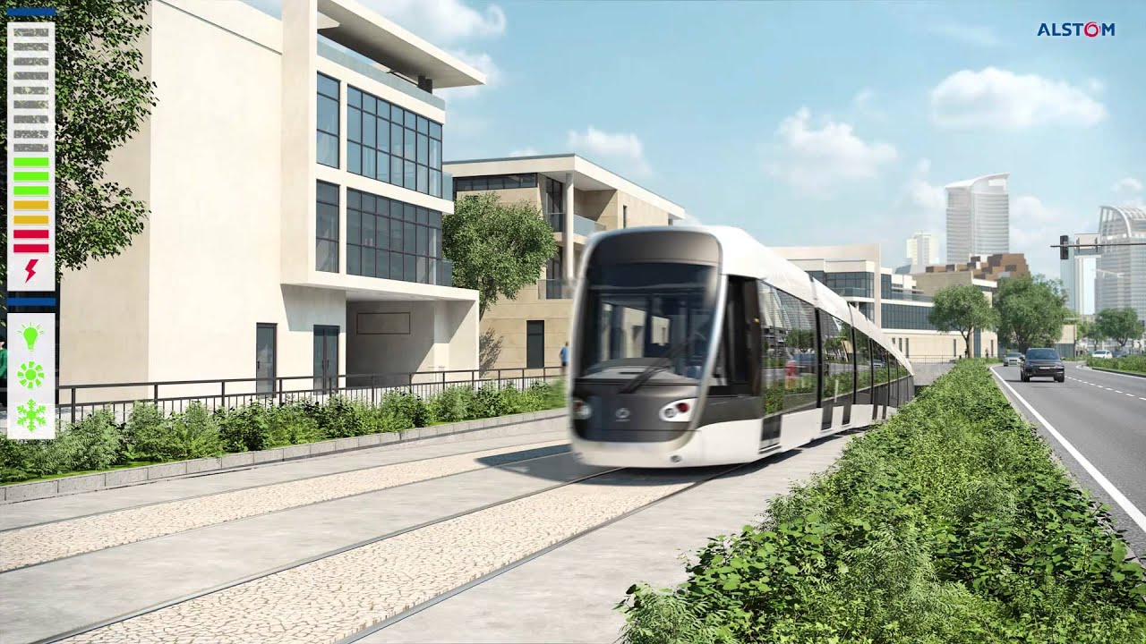 Alstom - Nouvelle technologie de recharge par le sol - Tramway de Nice