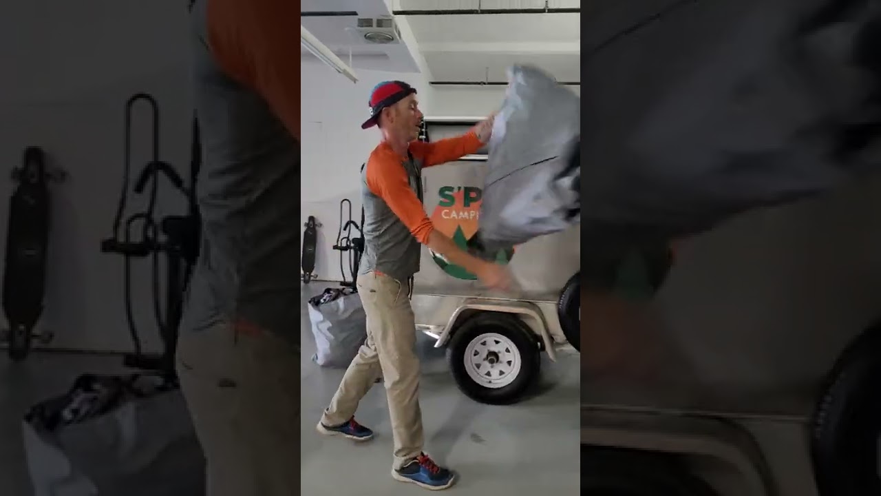 Ouverture tente de toit Bungalow et son annexe.